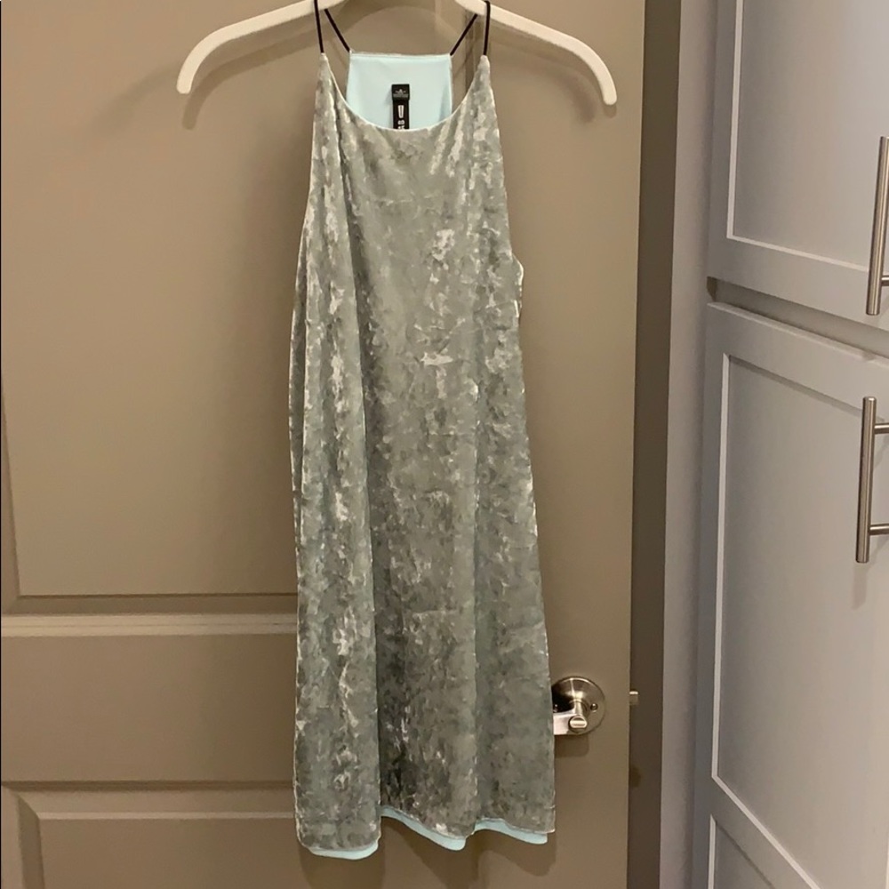 Velvet shift dress